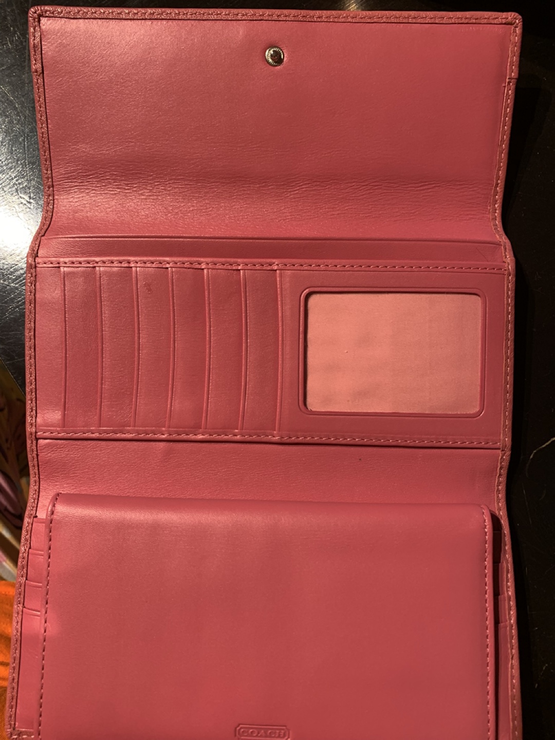 Coach Pink Leather Wallet - photo 2