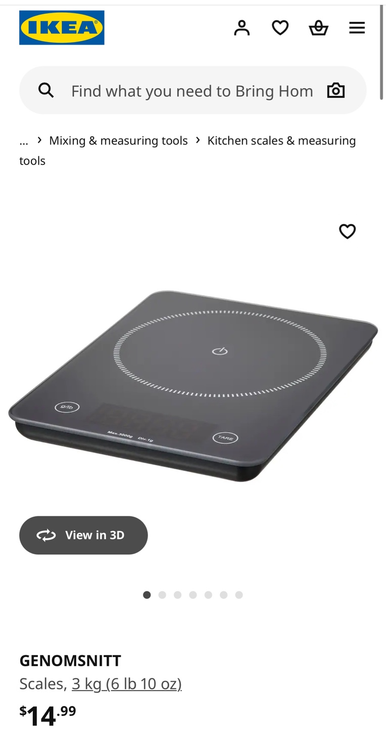 IKEA GENOMSNITT Kitchen Scale - New in Box - photo 3