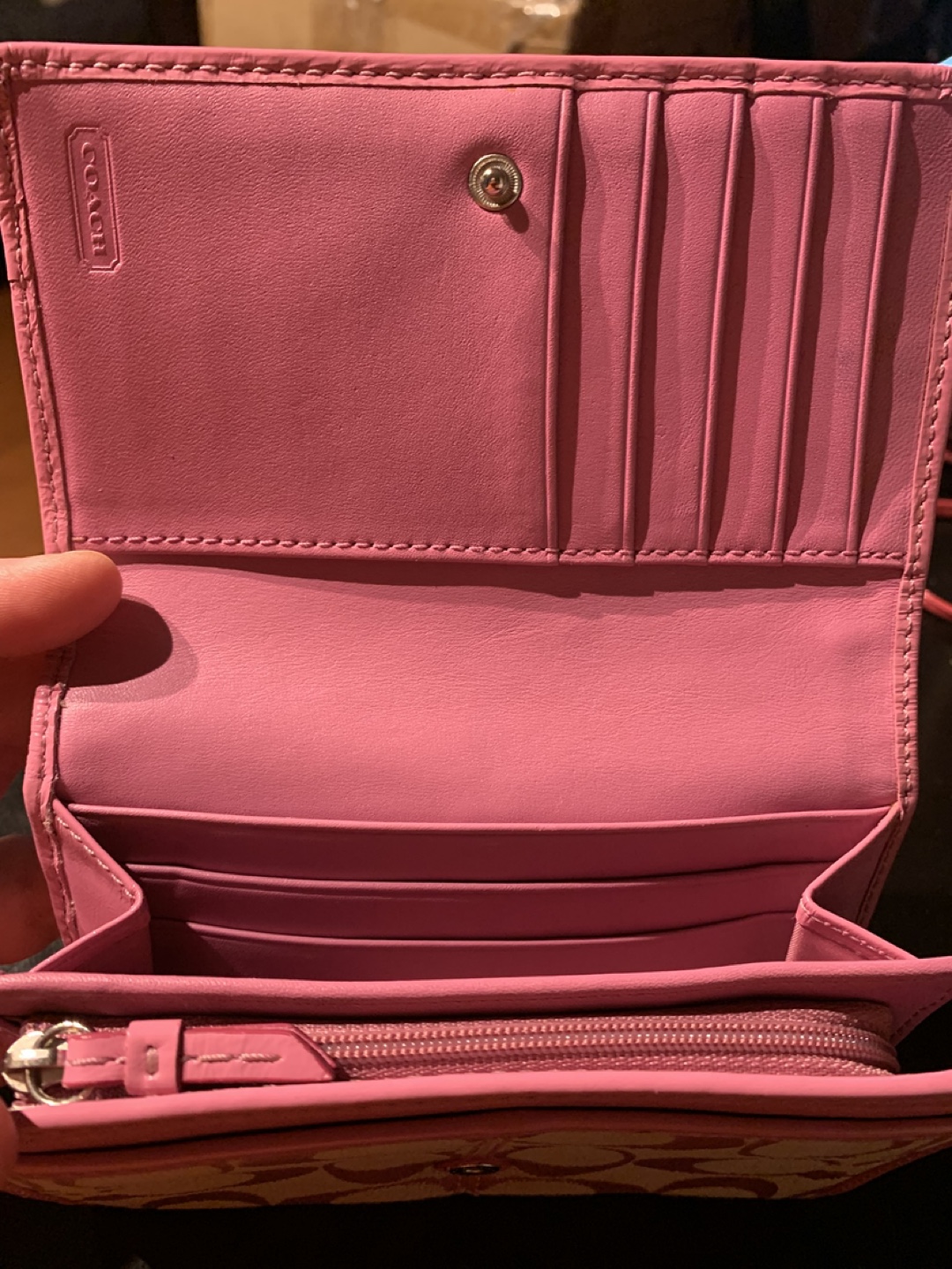 Coach Pink Bi-Fold Wallet - photo 2