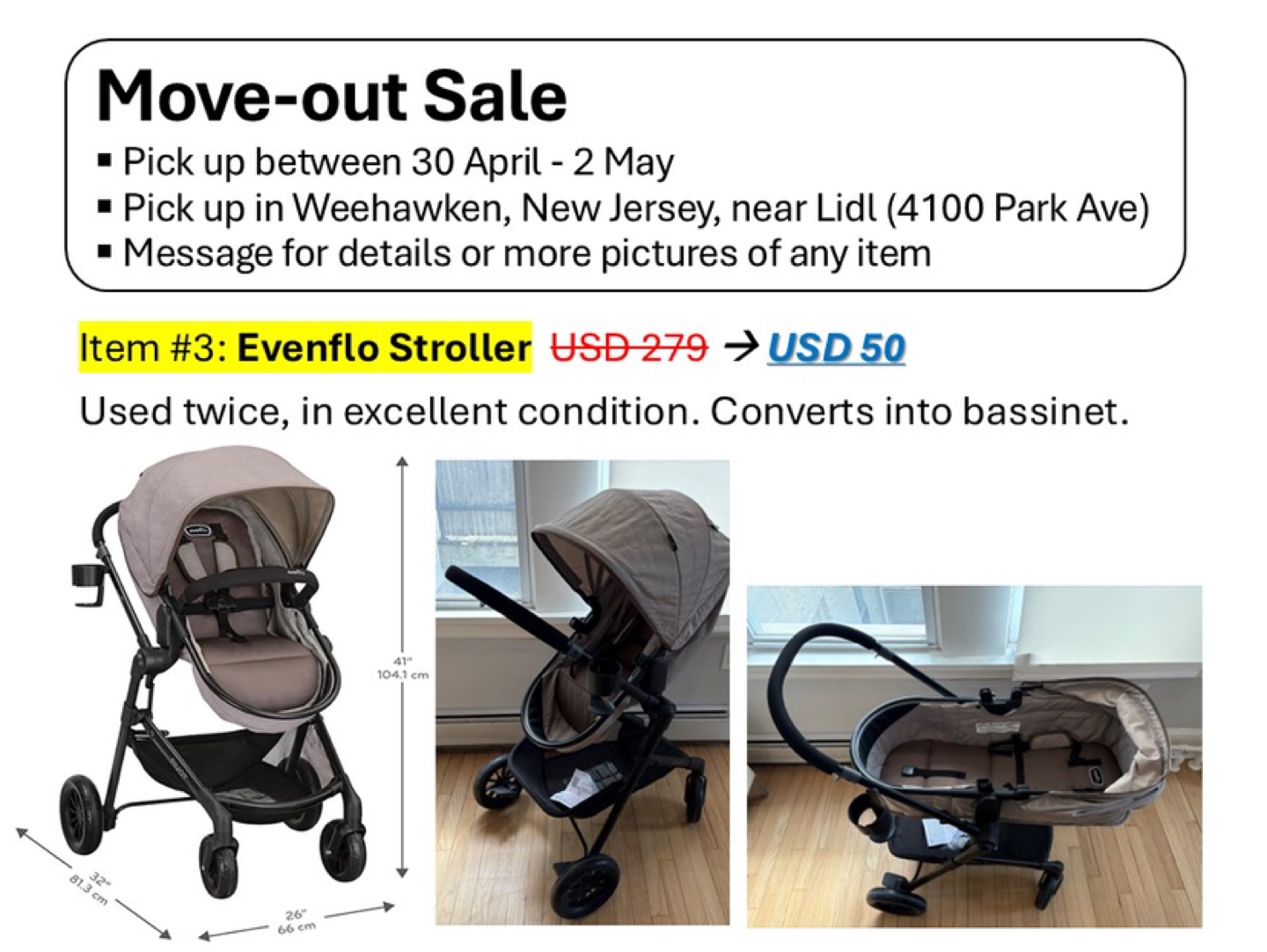 Evenflo Stroller - Like New!