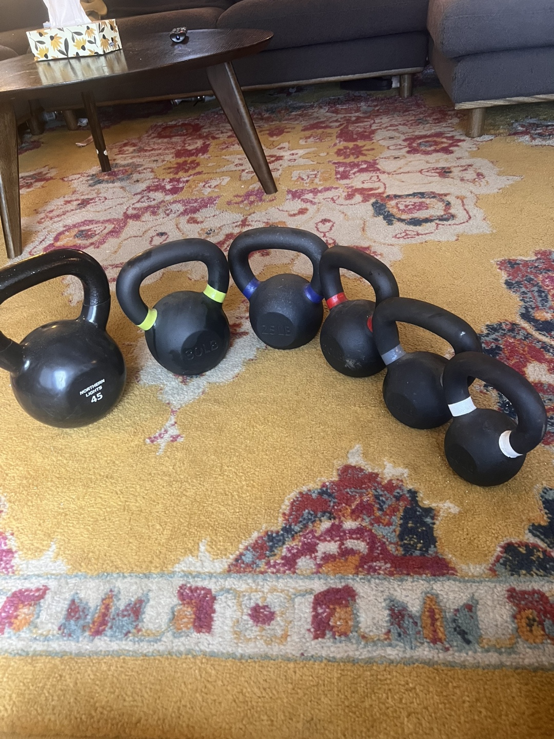 Kettlebells set