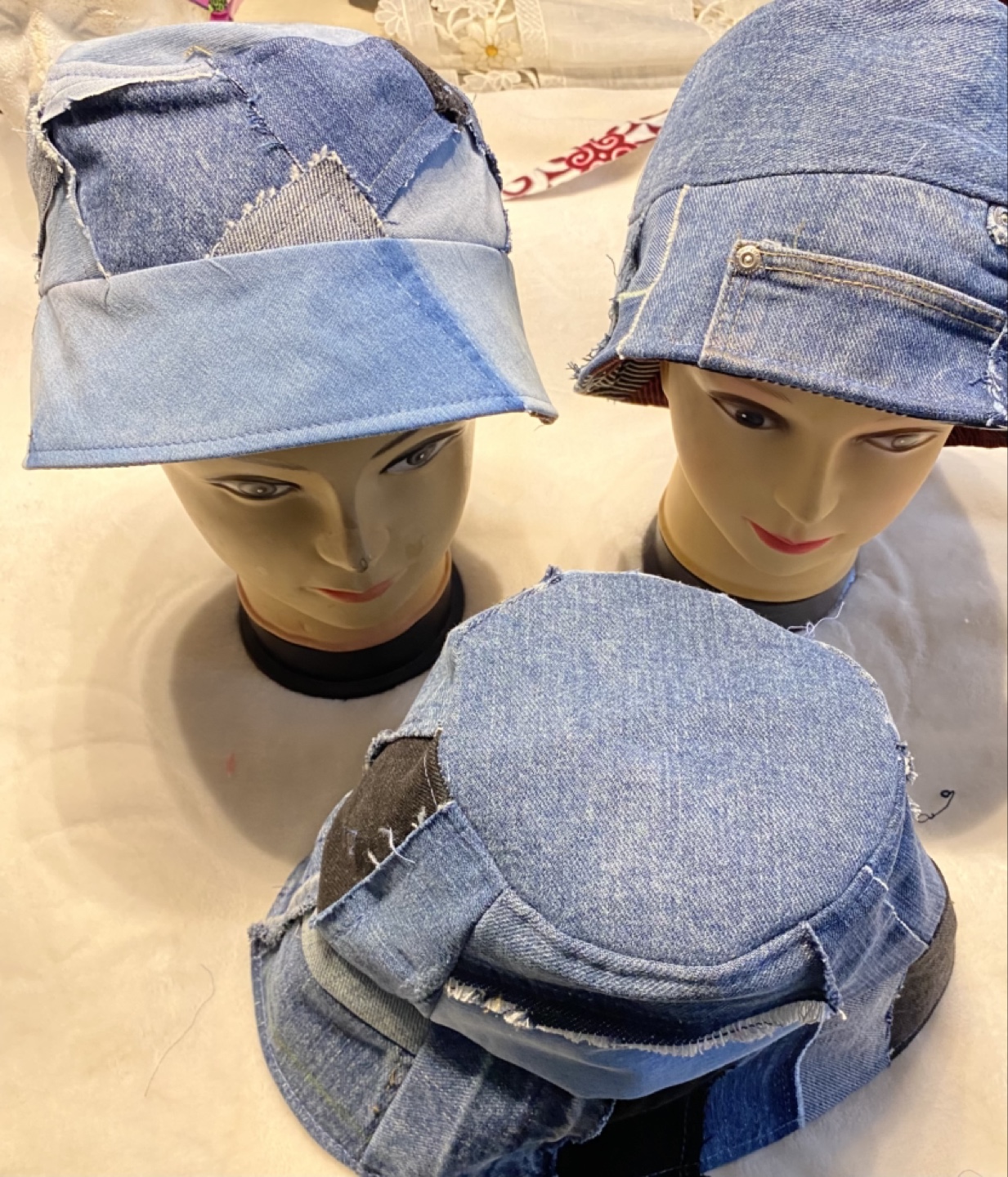 Handmade Fabric Items: Bags and Hats