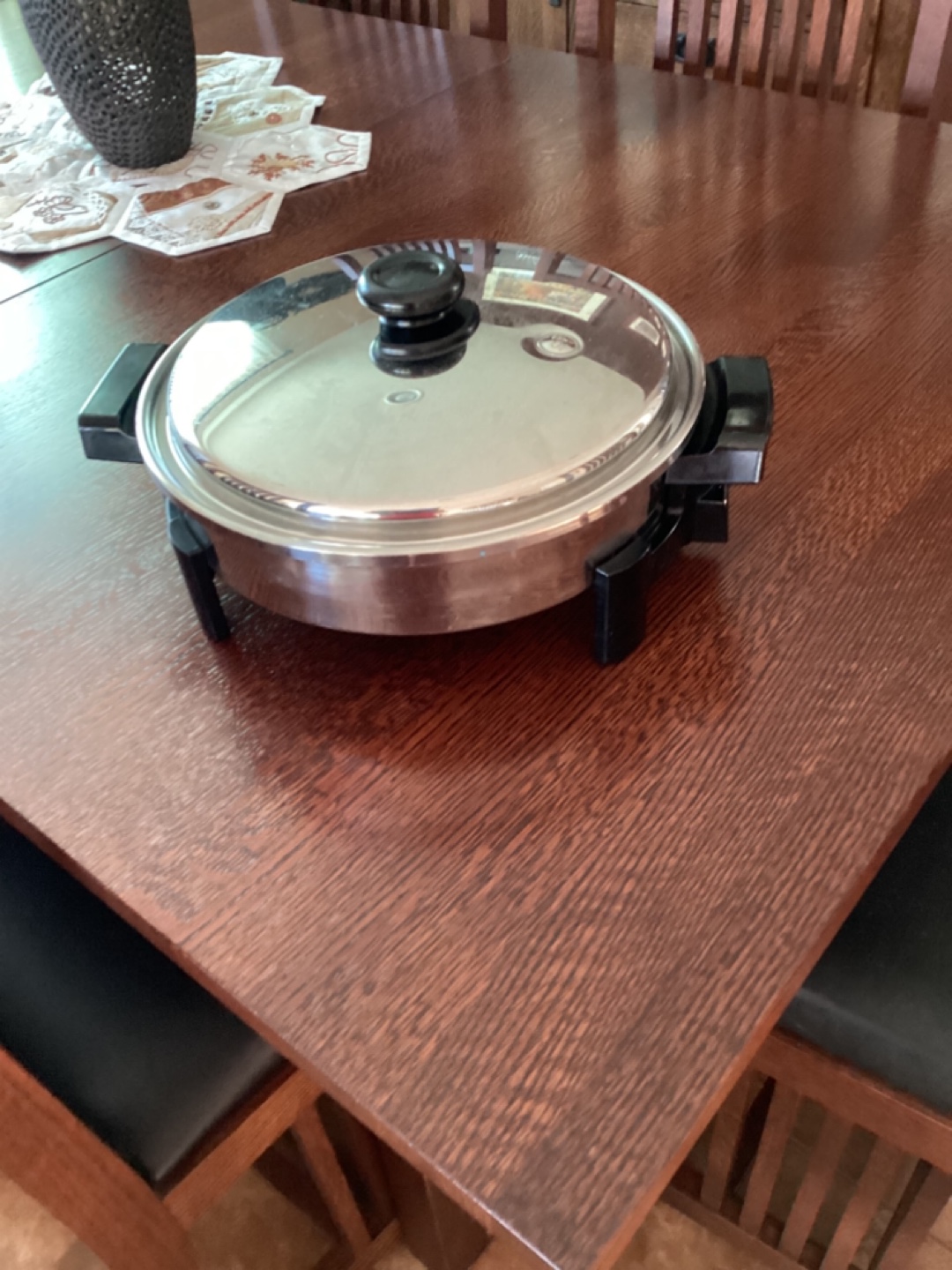 Stainless Steel Electric Skillet