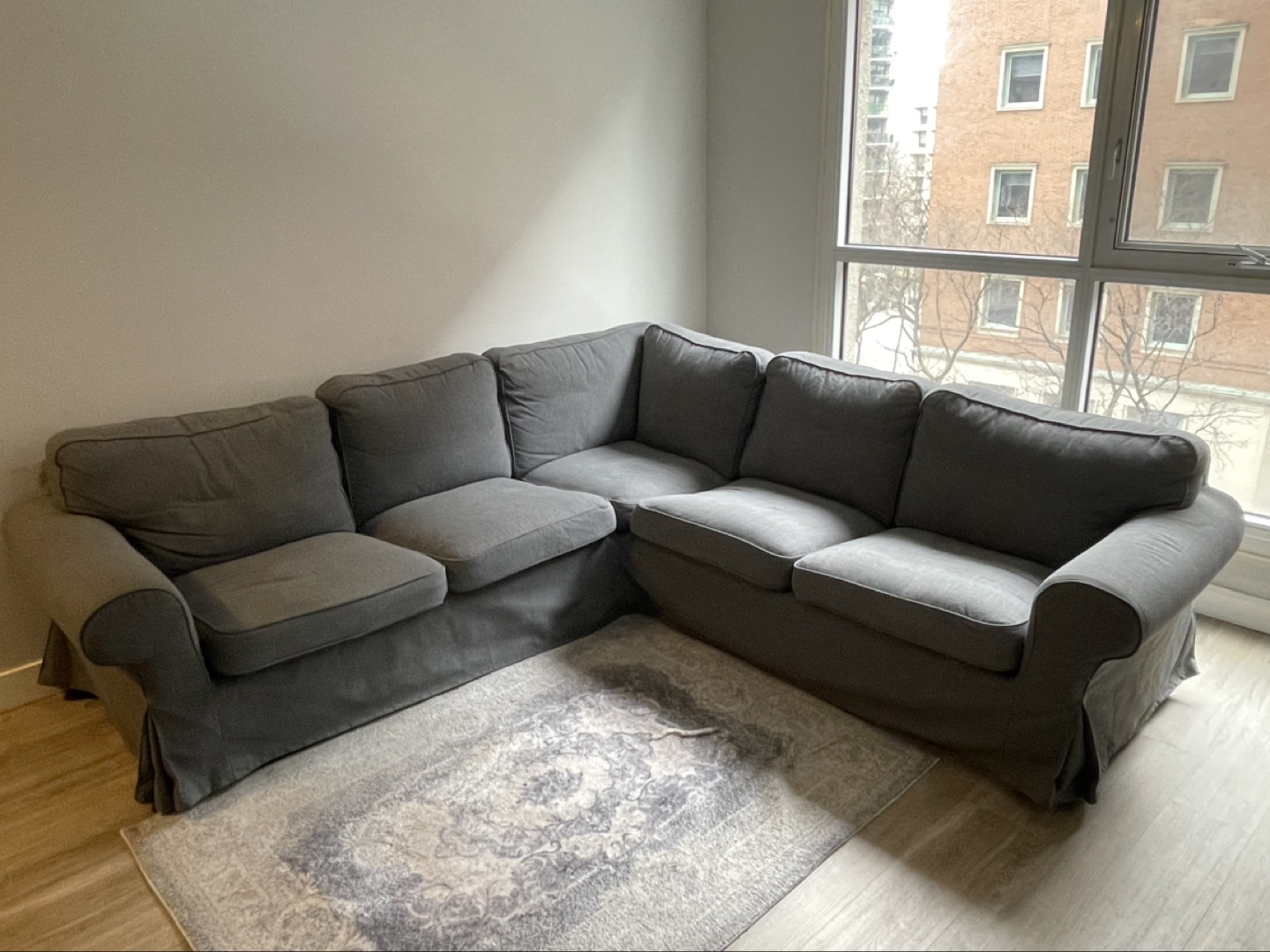 IKEA Grey Corner Sectional Sofa