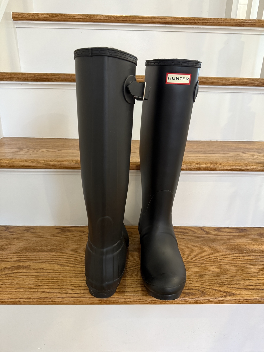 Like new - Hunter Original Tall Rain Boots - Women US 8 - photo 3
