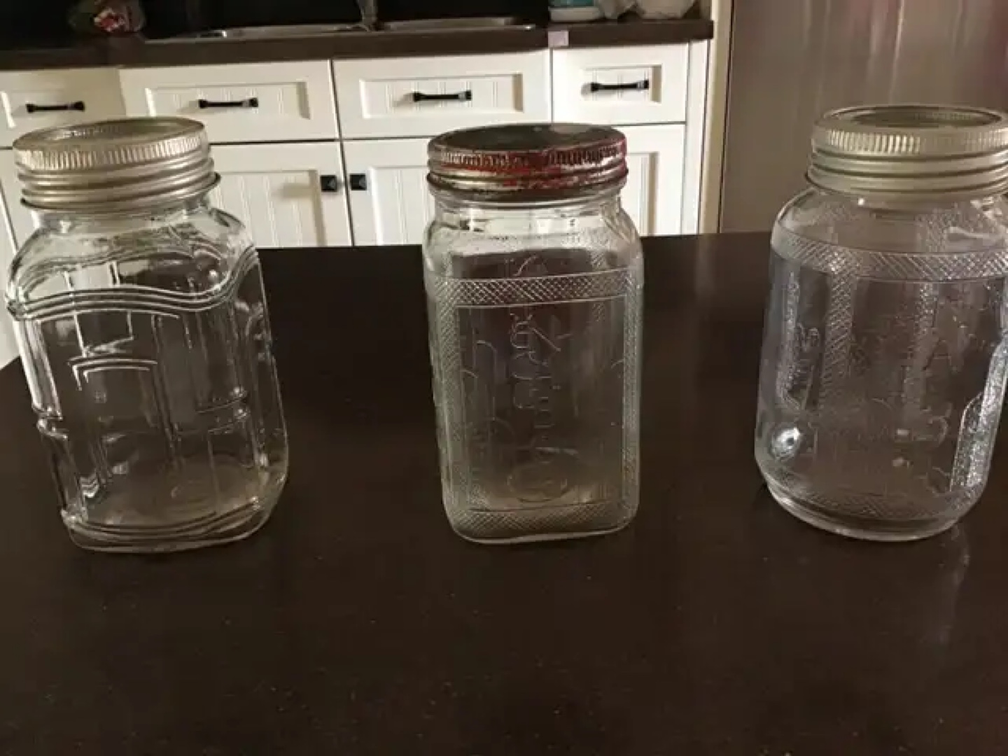 Vintage Glass Jars Nabob