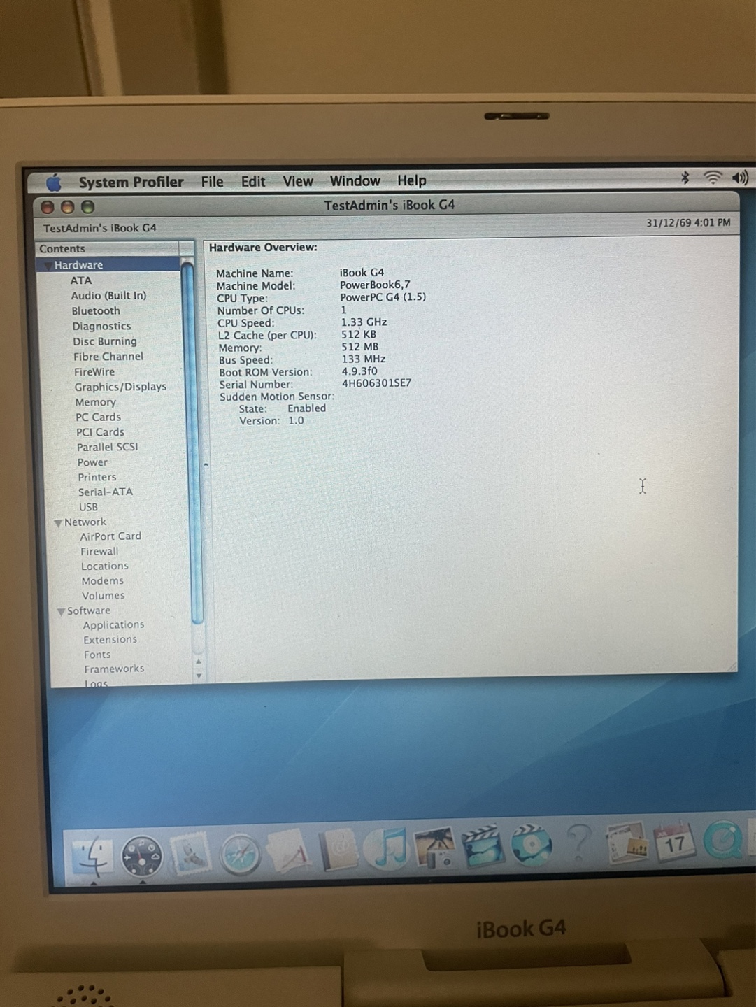 Vintage Apple iBook G4 Laptop - White - photo 4