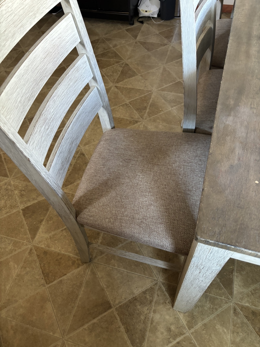 6-Piece  ashley Dining Set Farmhouse Style Table and Chairs - photo 5