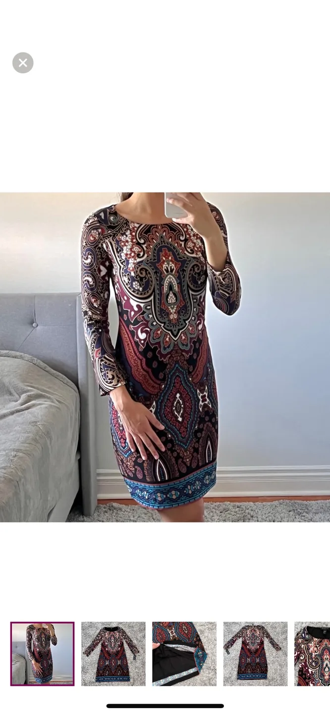 I.N.C.  paisley print dress image indicator(2)