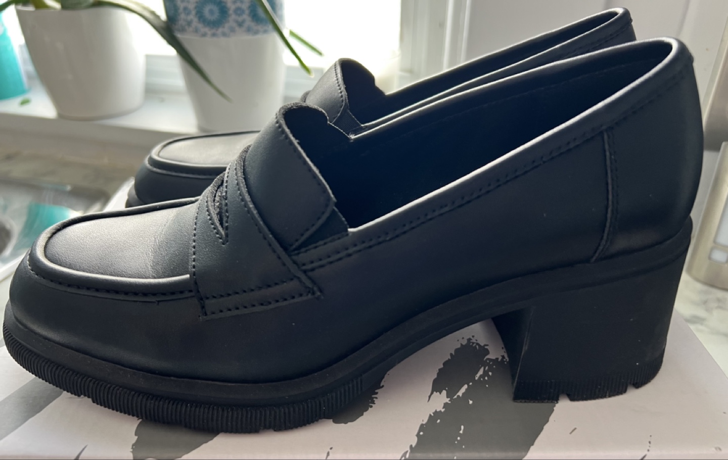 Maddie Helena Black Loafer Shoes - Size 8 - photo 2