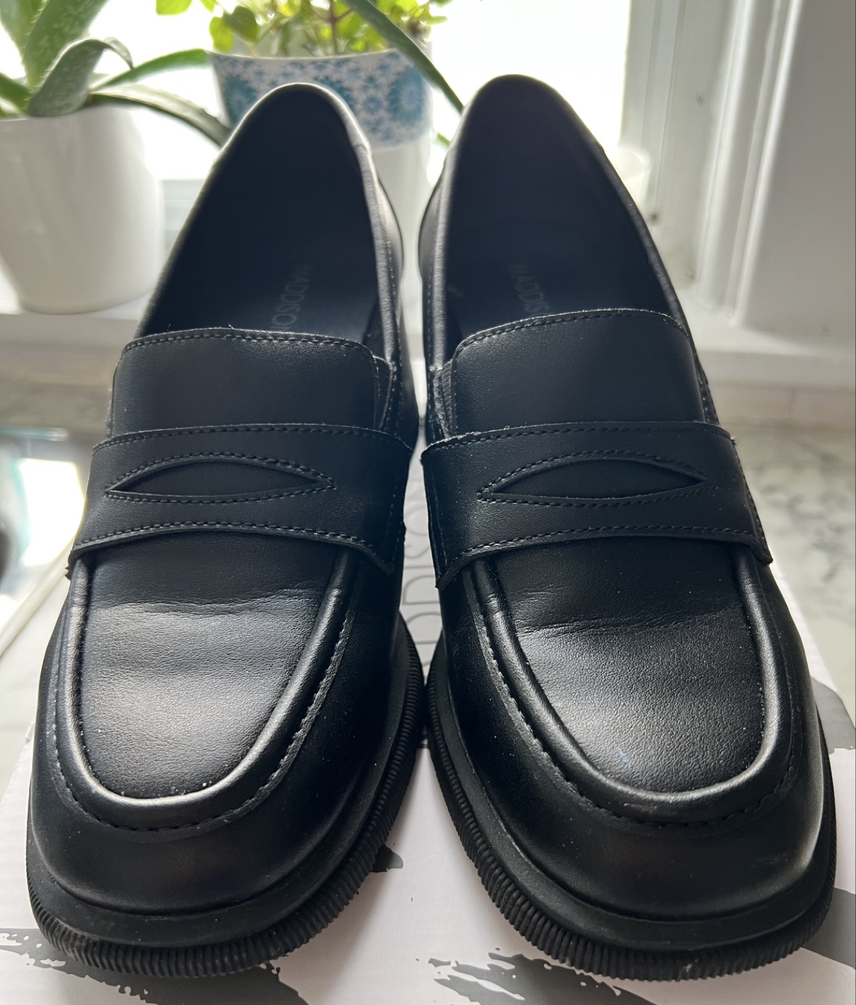 Maddie Helena Black Loafer Shoes - Size 8 - photo 3