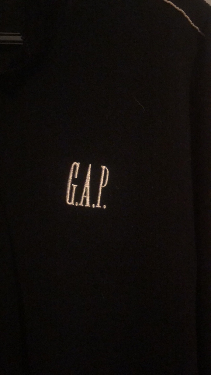 Vintage GAP black fleece zip-up jacket - photo 2