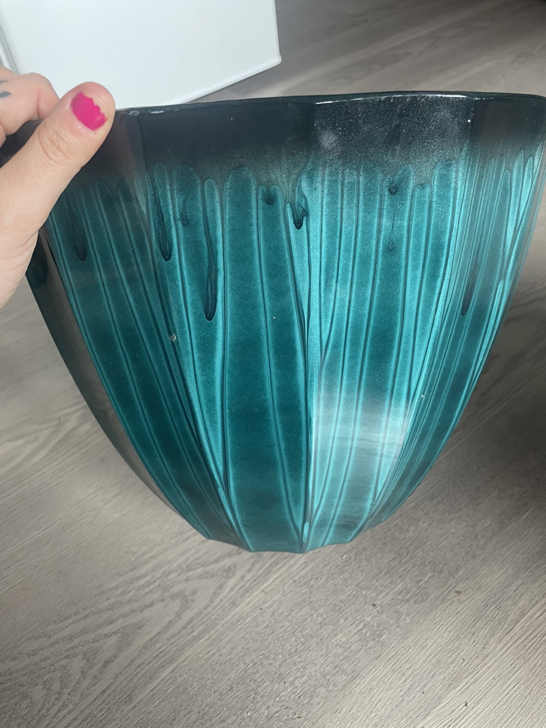 Large Teal Planter Pot