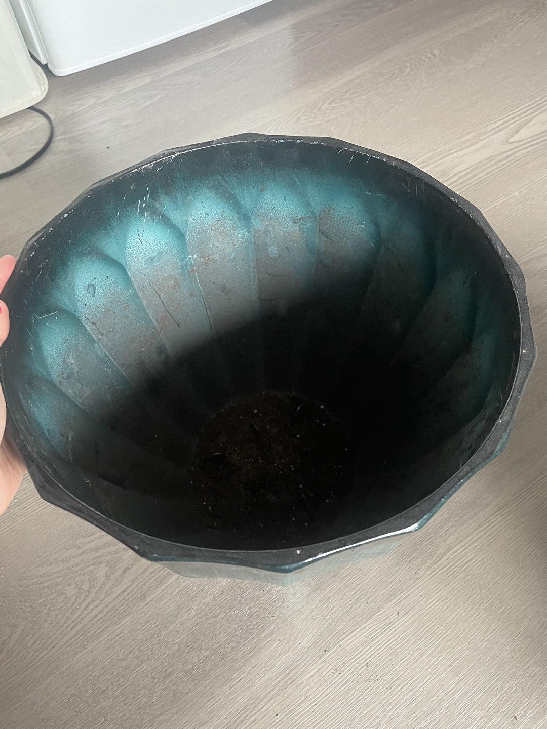 Large Teal Planter Pot - photo 2