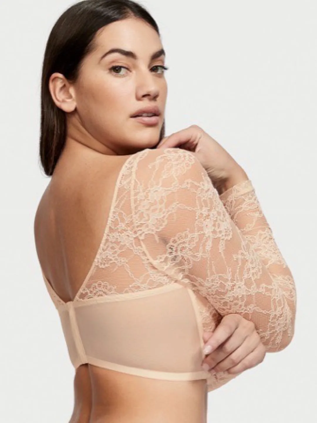 Victoria's Secret Champagne Lace Corset Top image indicator(2)