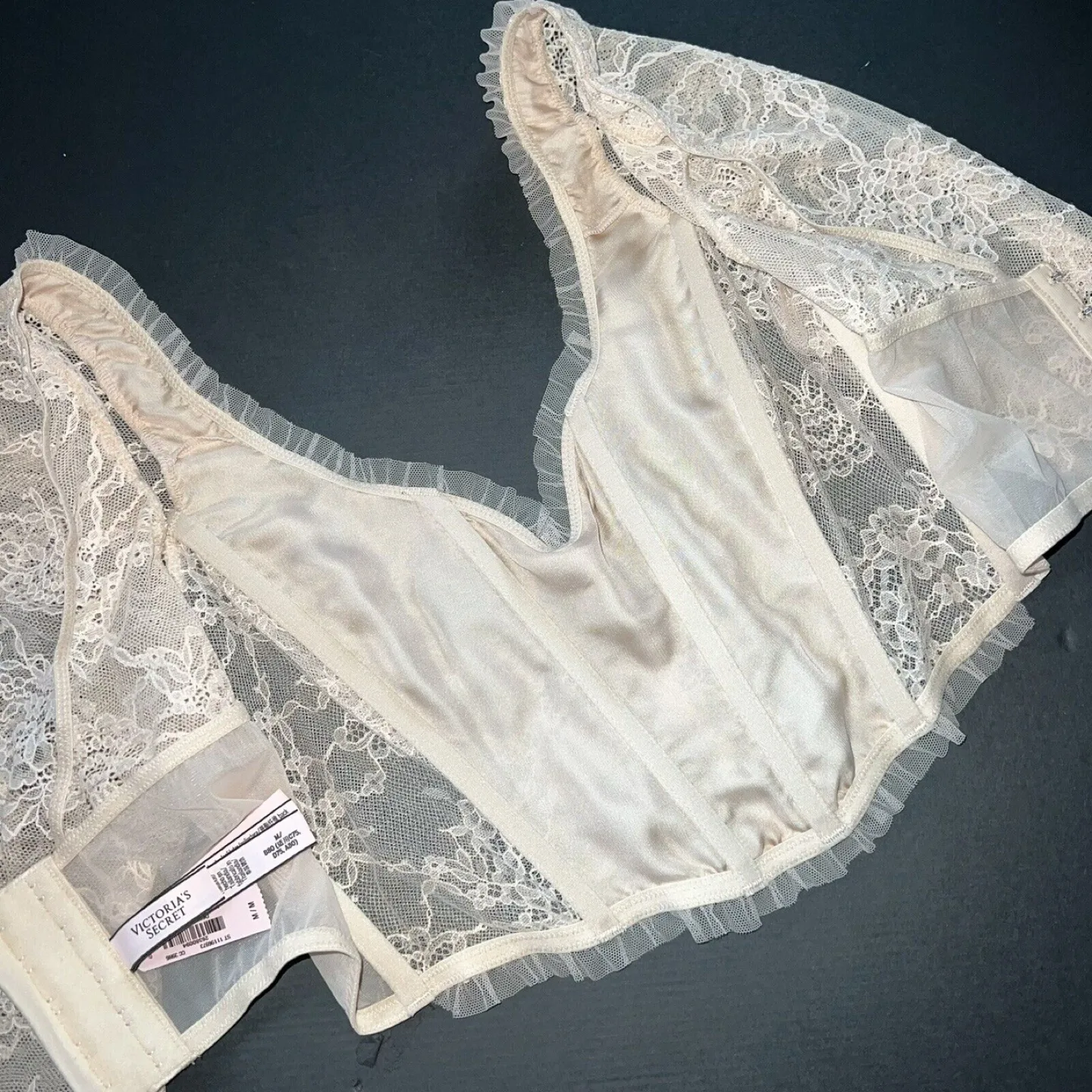 Victoria's Secret Champagne Lace Corset Top image indicator(6)