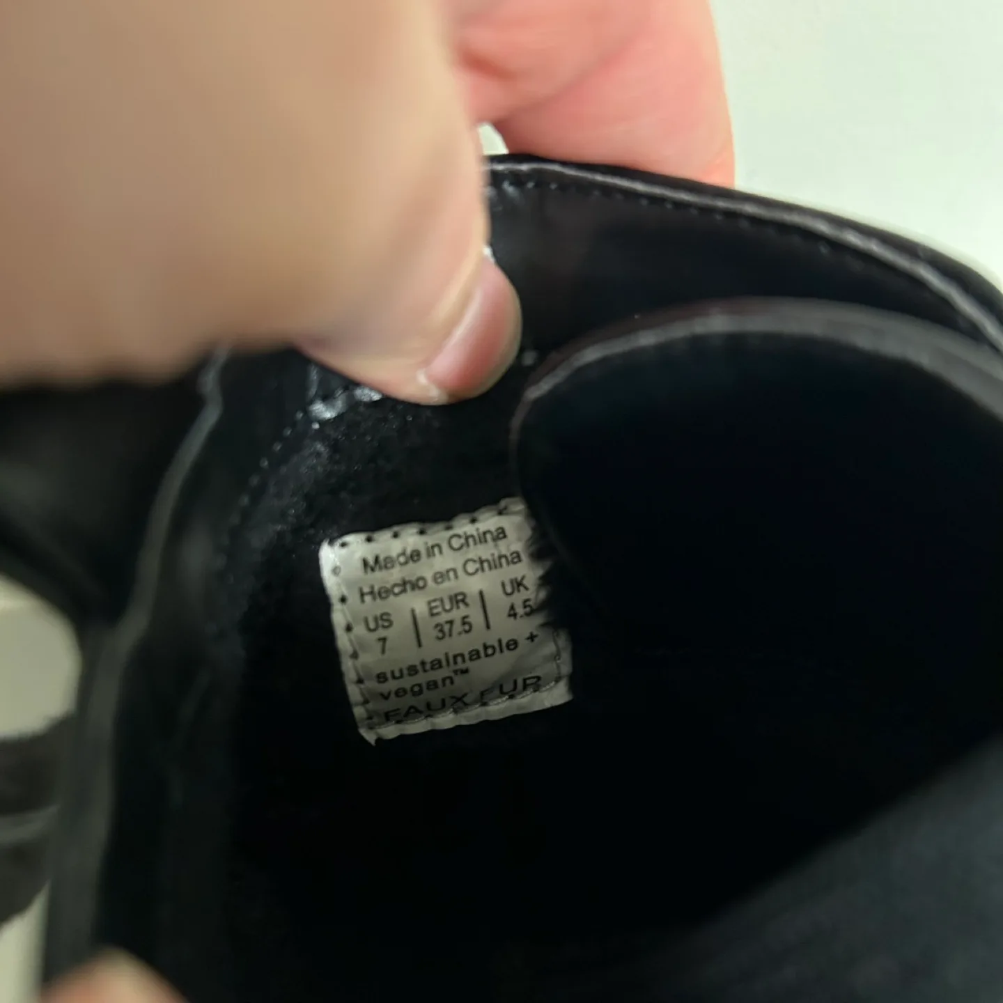 ($10 TODAY) Call It Spring - Black Lace-Up Combat Boots - Size 7 image indicator(4)