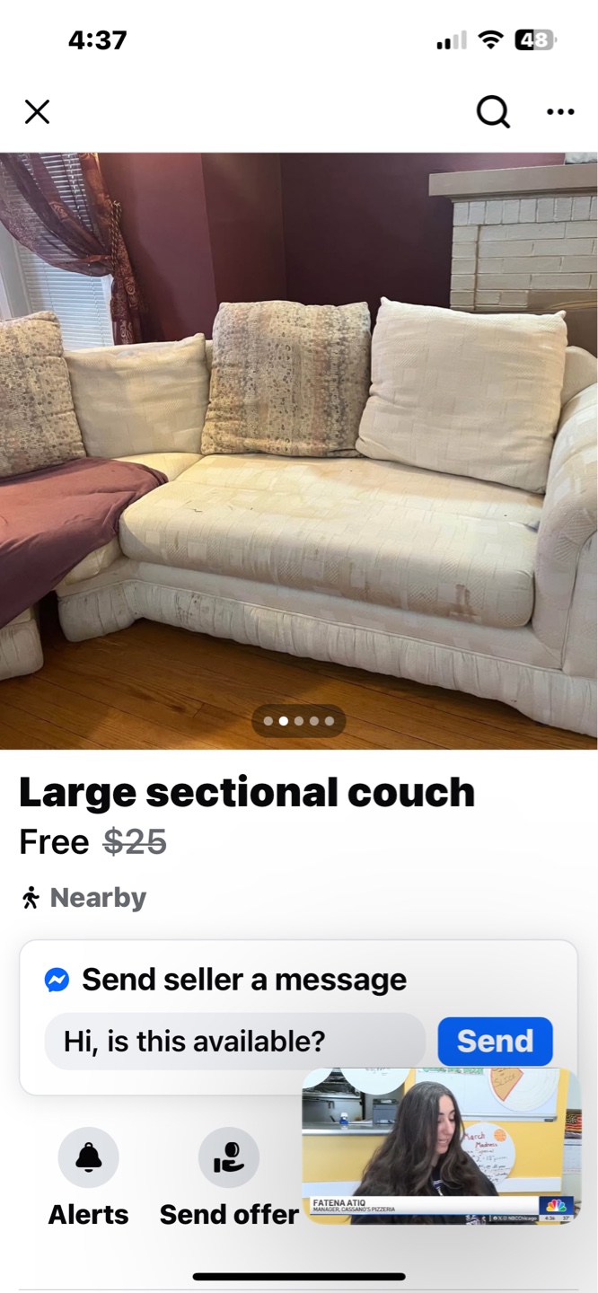 Large Sectional Couch - FREE!!! - photo 3