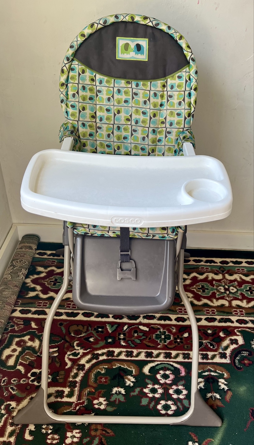 Cosco Simple Fold High Chair, Elephant Print