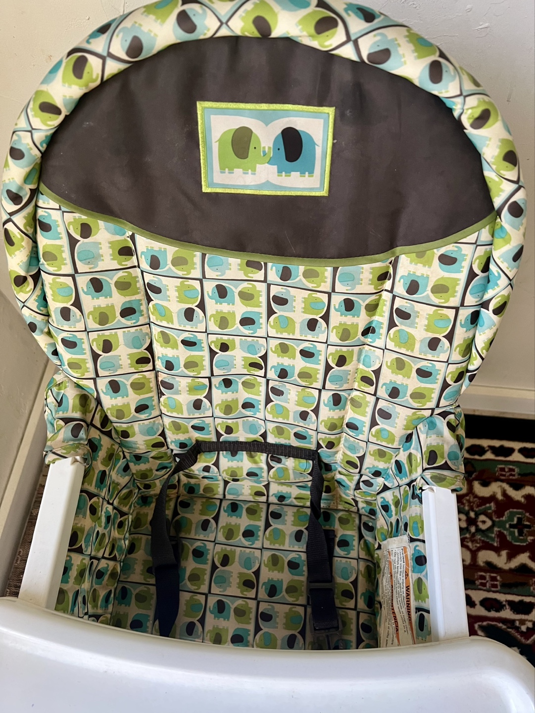 Cosco Simple Fold High Chair, Elephant Print - photo 3