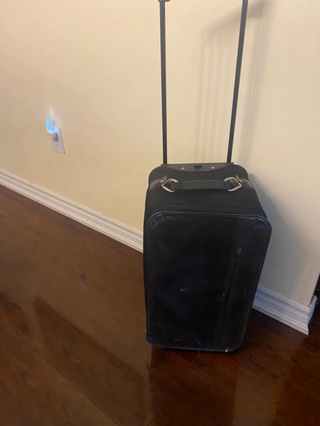 Black Rolling Carry-On Suitcase 💚 image indicator(2)