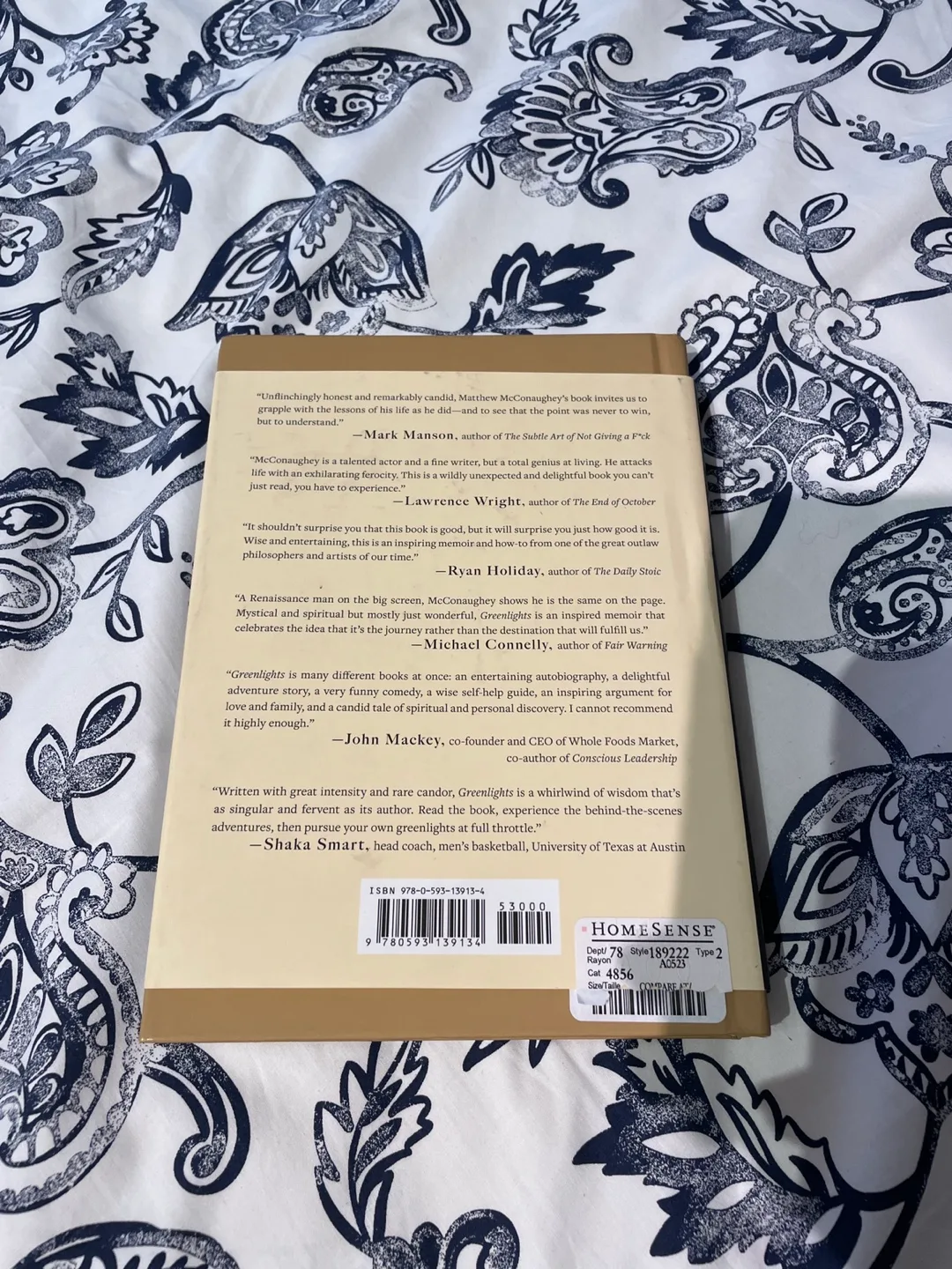 Greenlights by Matthew McConaughey Hardcover Book image indicator(2)