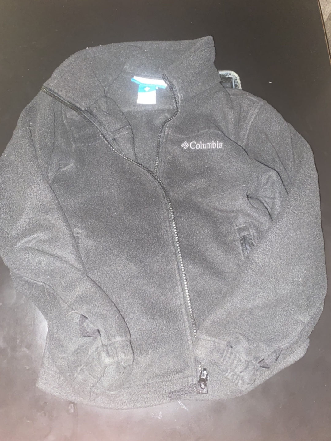 Columbia size 8 girls Black Fleece Jacket