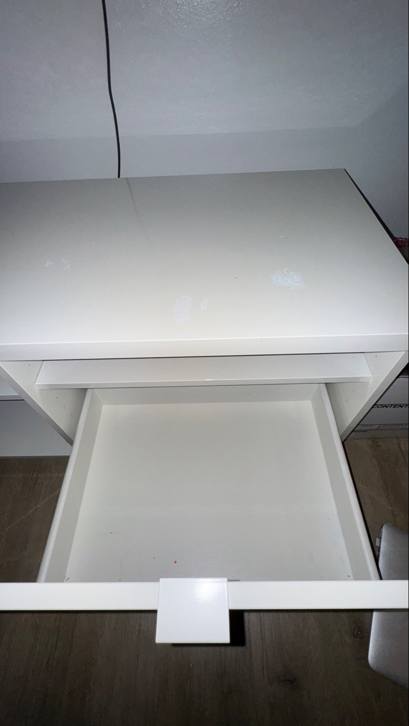 White TV Stand with Drawers and Shelves - photo 4