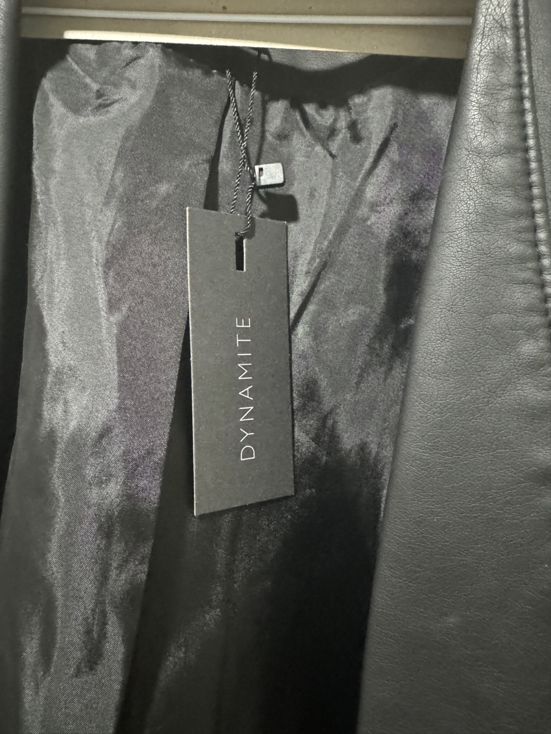 Dynamite Black Faux Leather Jacket - photo 2