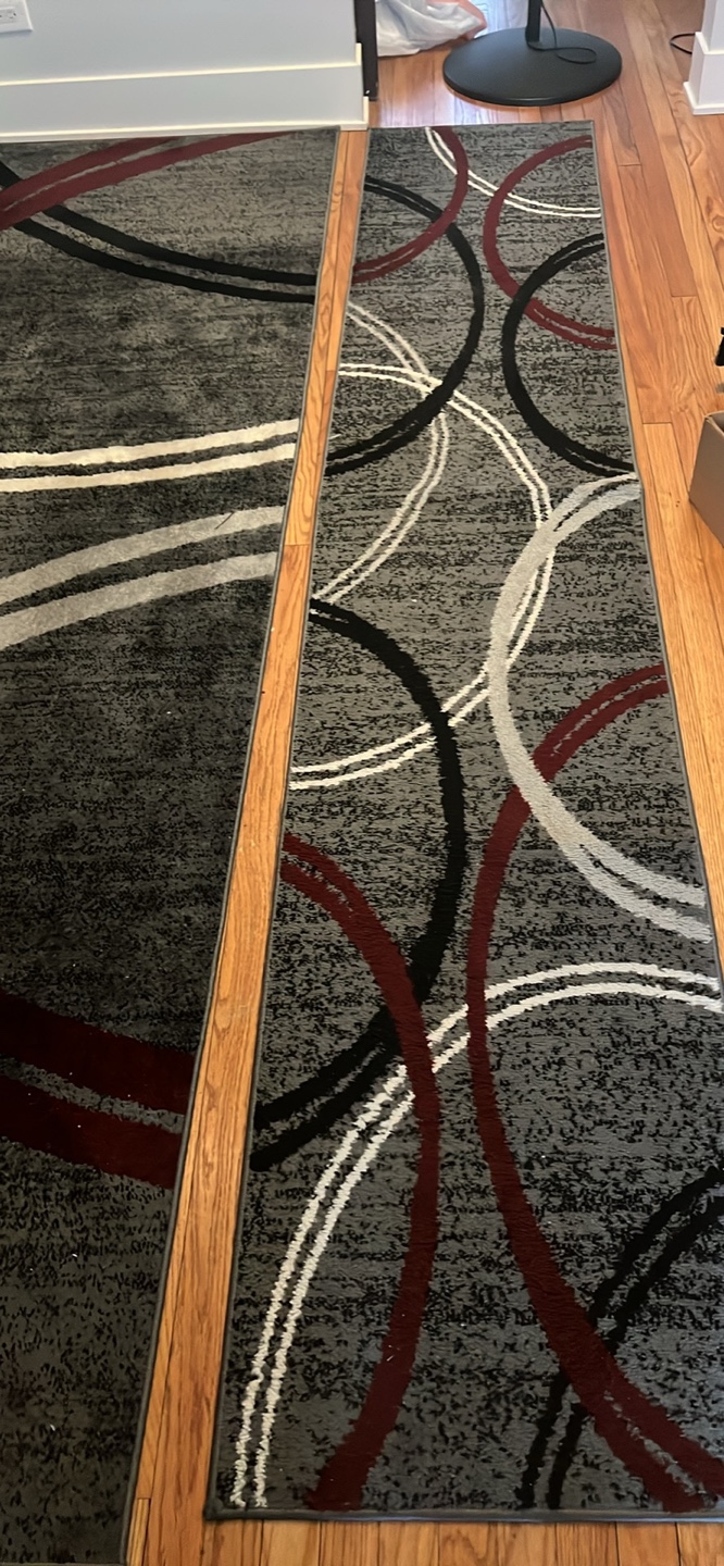 Modern Abstract Area Rug and Runner Set - photo 2