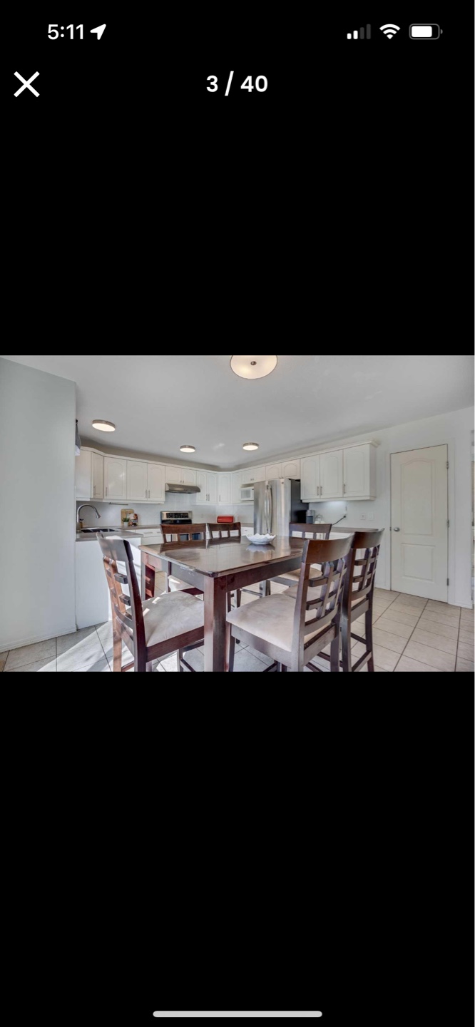 Dark Brown Wooden Kitchen Table and Four Chairs - photo 2