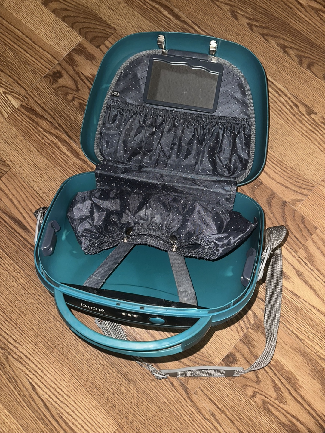 Vintage Dior Teal Cosmetic Case - photo 2
