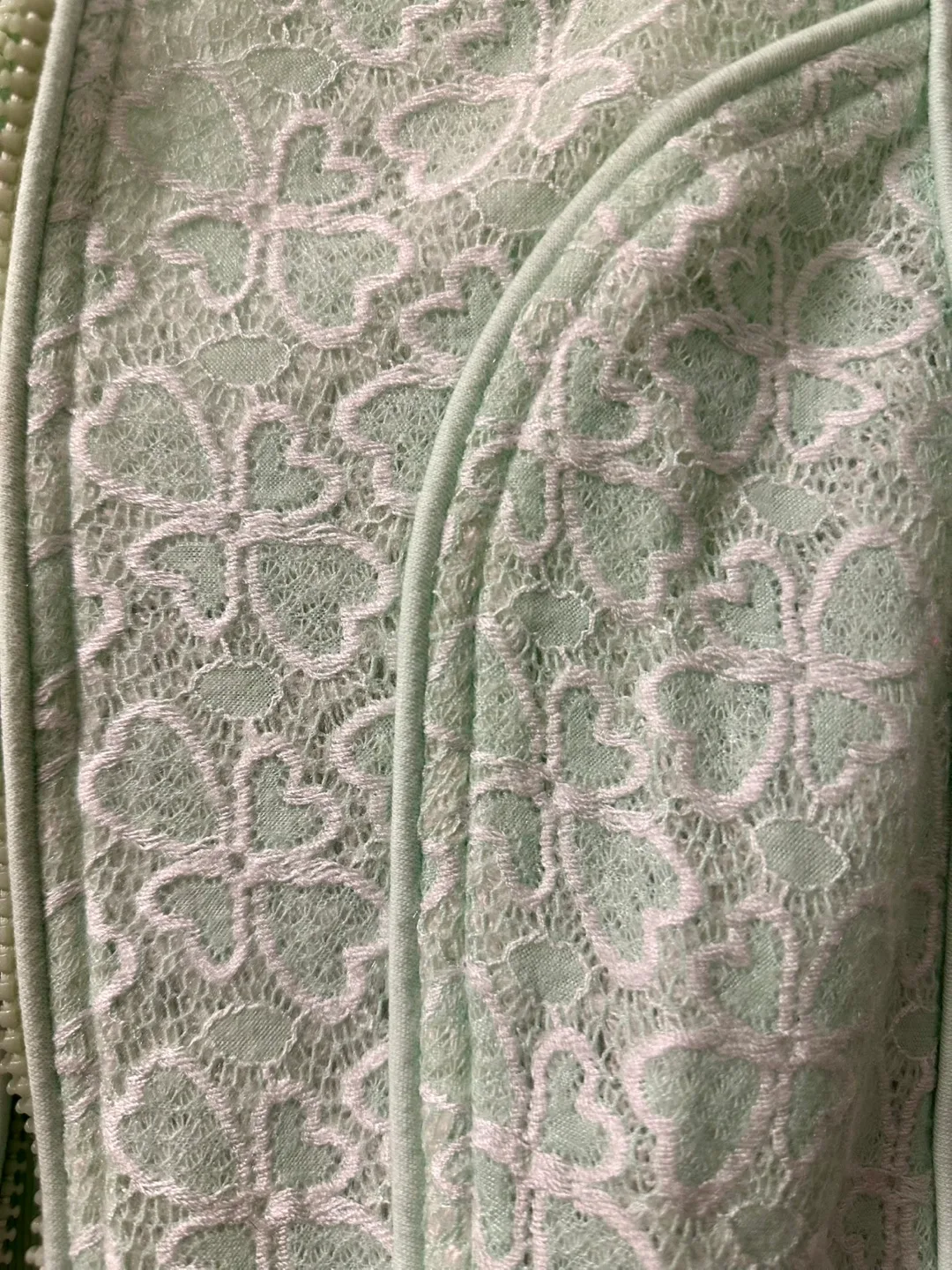 Mint Green Lace sweater image indicator(2)