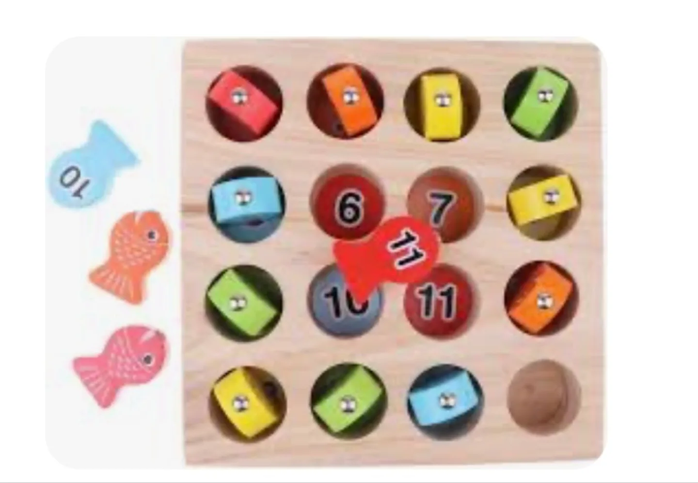 Montessori Wooden Fishing Game for Toddlers image indicator(7)