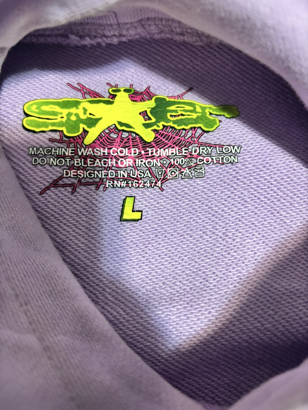 SpiderWorld Purple Hoodie Size Large - photo 3