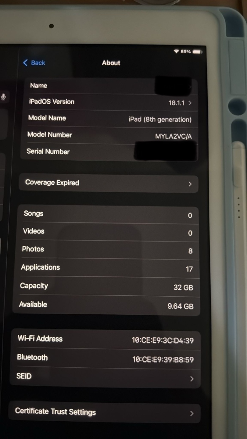 iPad 8th Generation 32GB - Space Grey