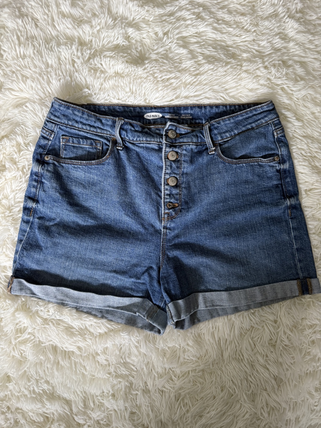 Old Navy High-Waisted Denim Shorts - Size 12