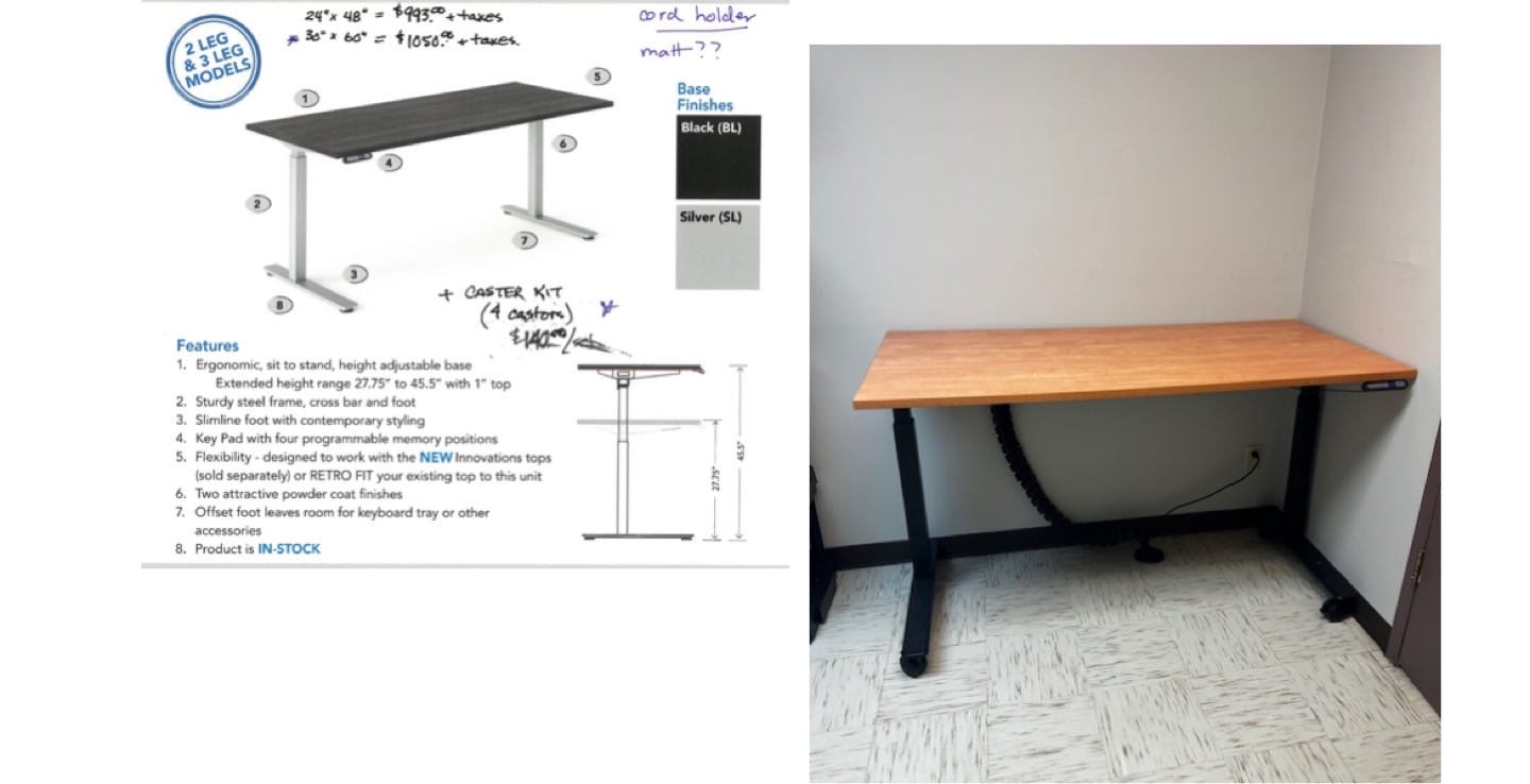 Adjustable Height Standing Desk
