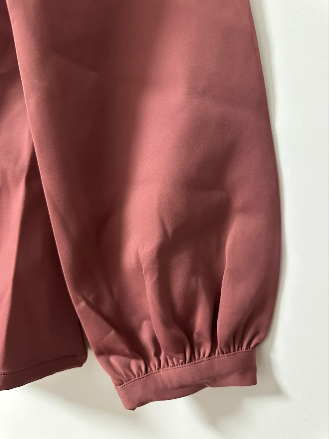 Dusty Rose Blouse with Tie Neck Detail image indicator(2)