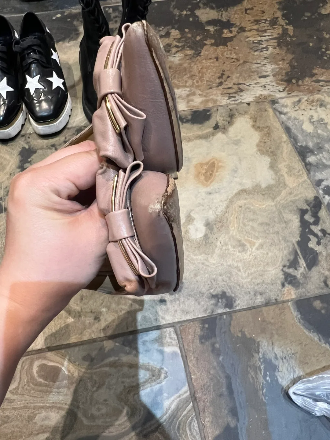 Salvatore Ferragamo Blush Pink Bow Heels image indicator(3)