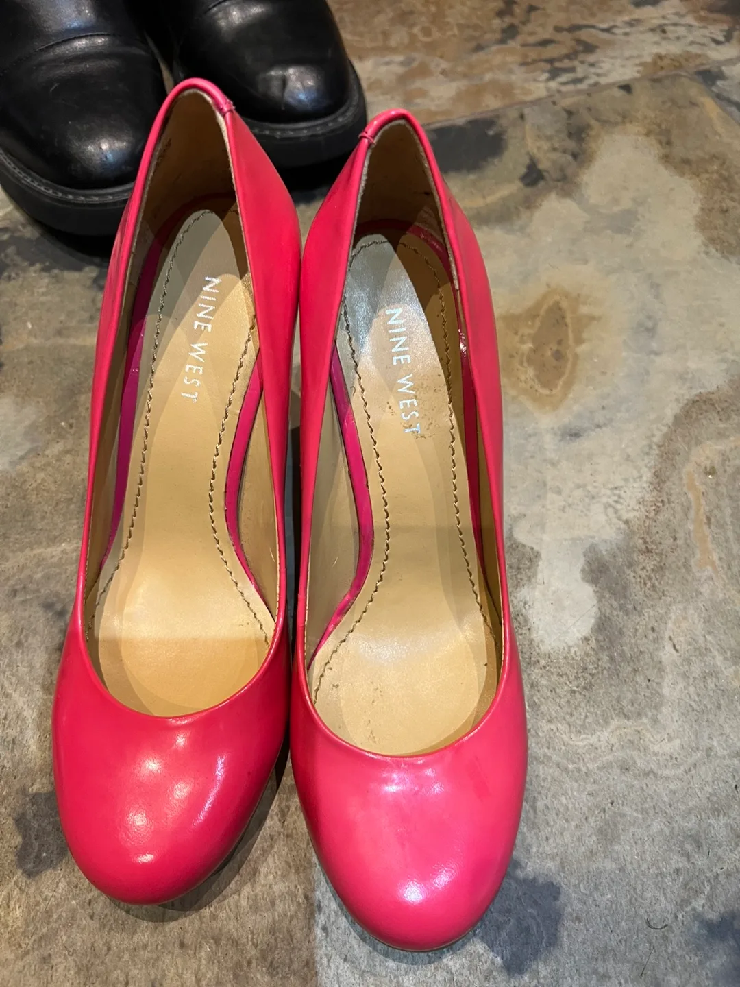 Nine West Pink Heels & Skechers Grey Slip-ons thumbnail