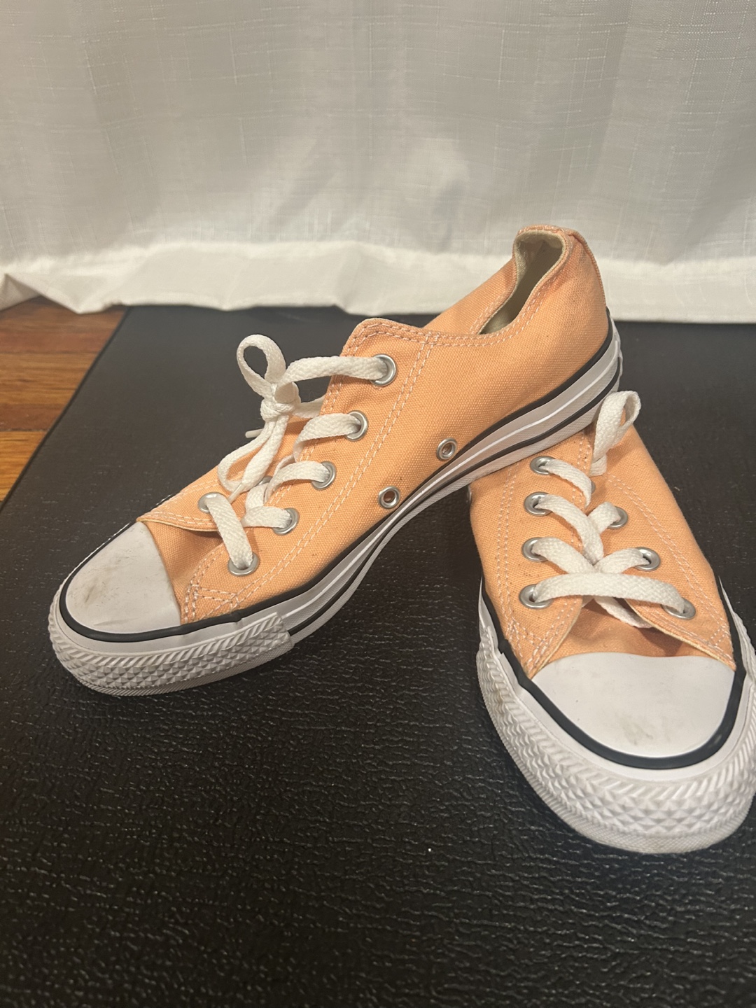 Peach Converse All Star Low Top Sneakers