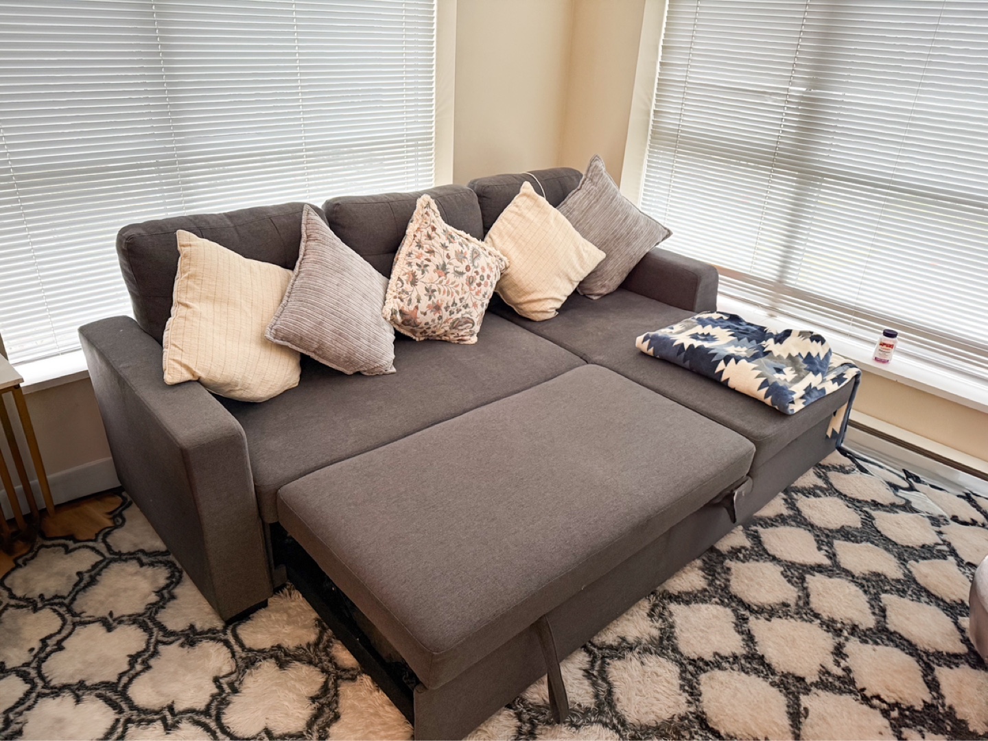 Grey Sectional Sofa with Storage - photo 2