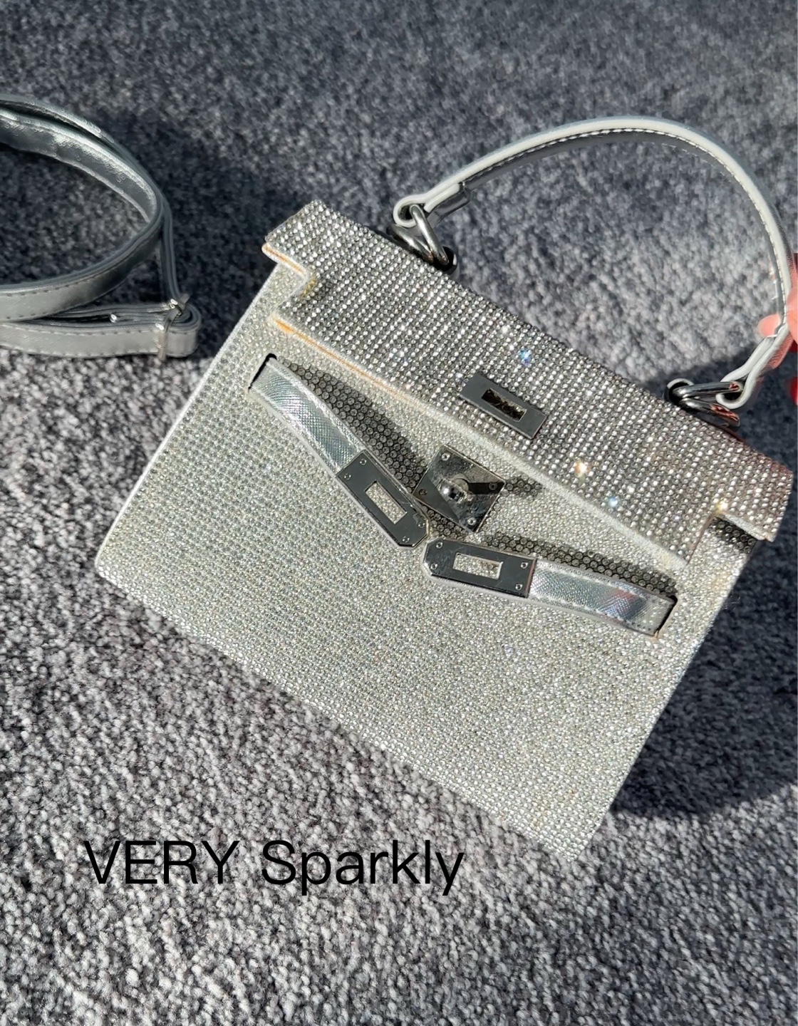 Steve Madden Silver Rhinestone Mini Handbag - photo 3