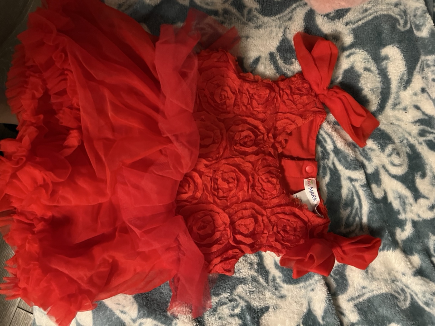 Girls' Party Dresses - Mint Green and Red - photo 2