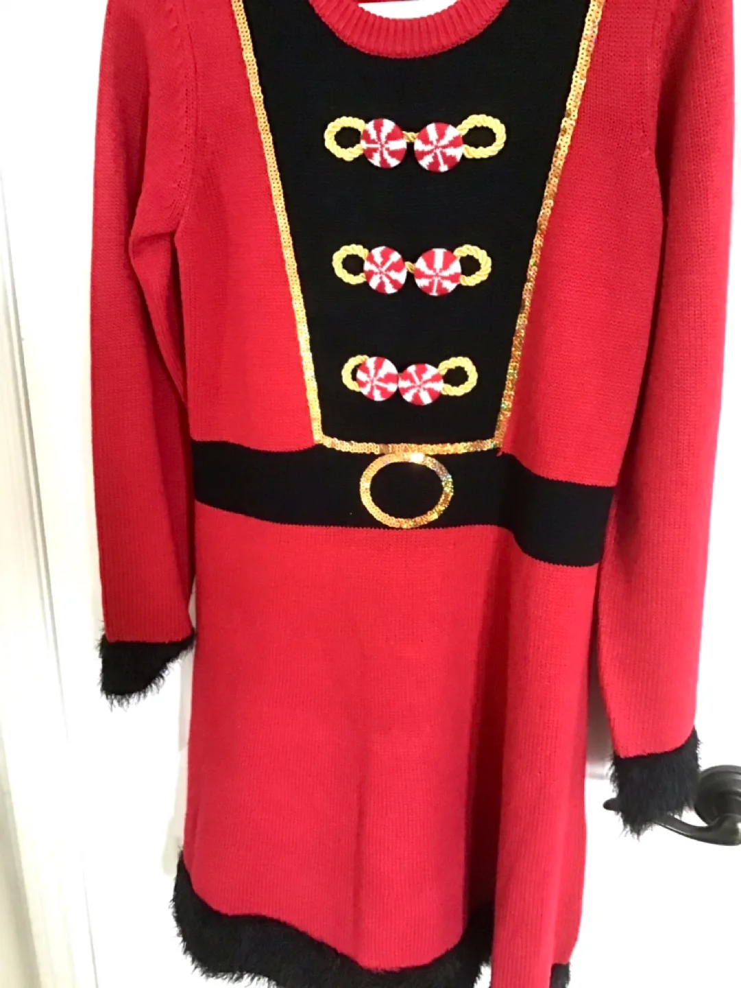 George Women's Nutcracker Christmas Sweater Dress Size L/G image indicator(2)