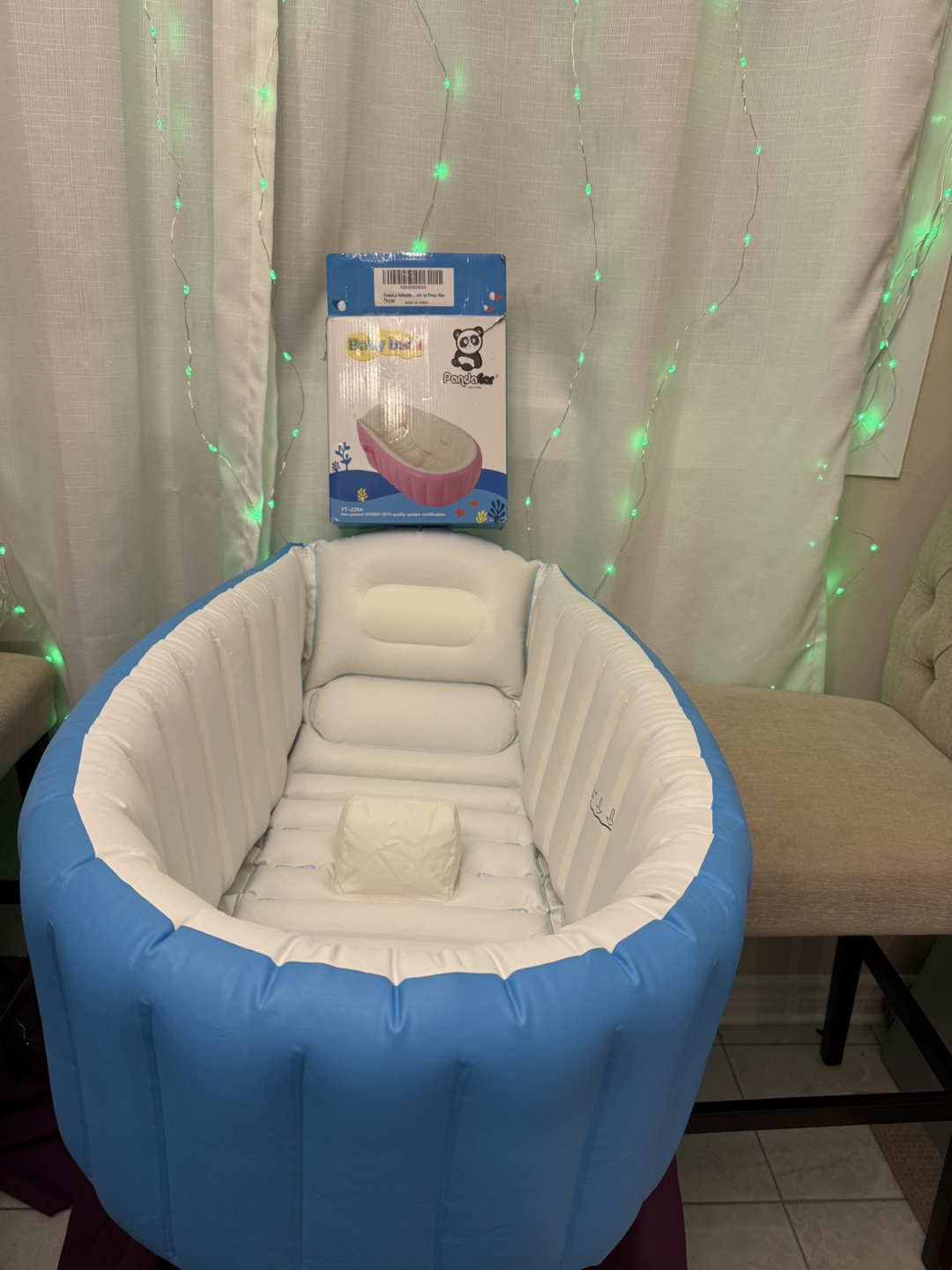PandaCar Inflatable Baby Bath Tub