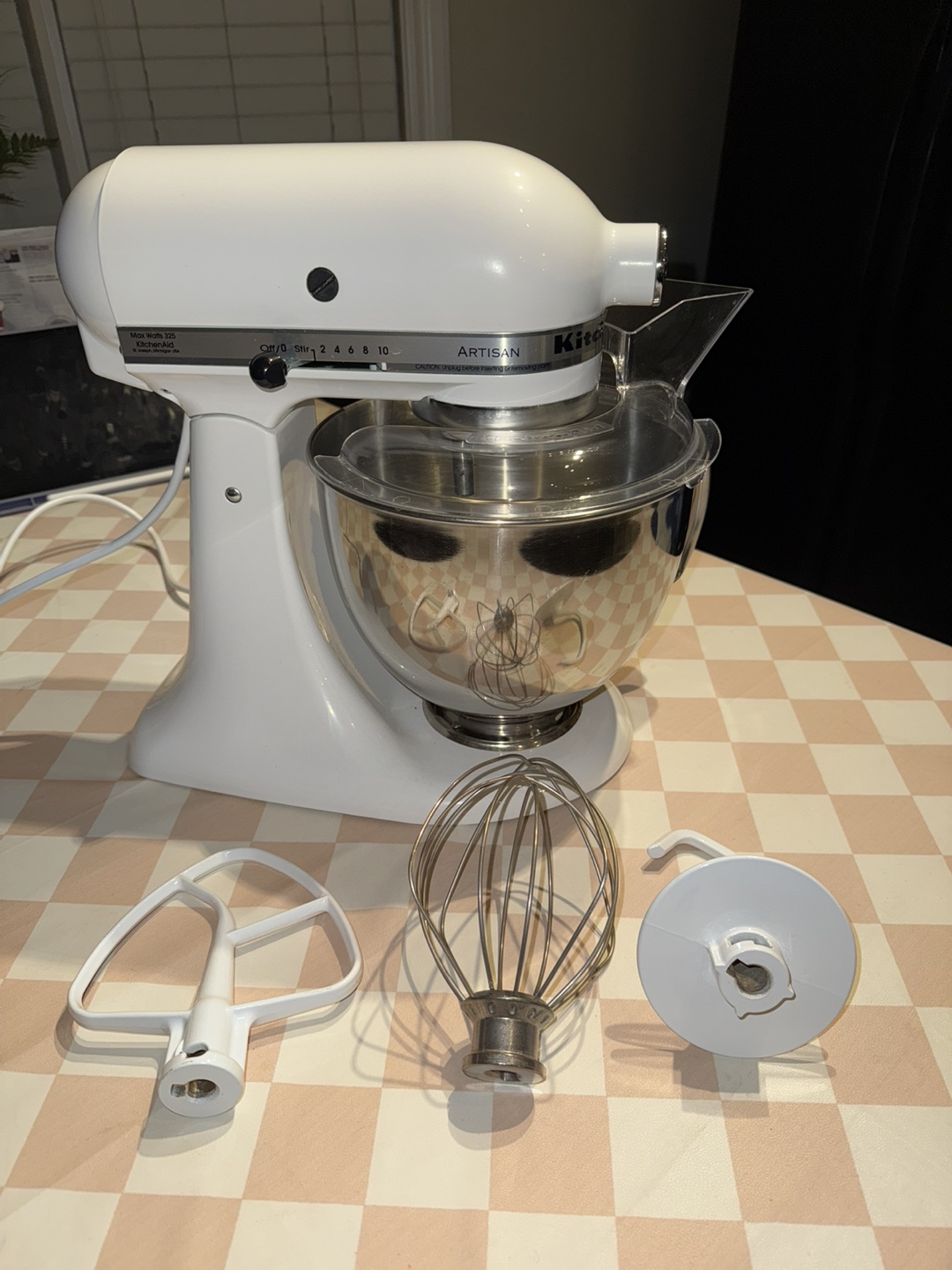 KitchenAid Artisan 5-Quart Tilt-Head Stand Mixer - White