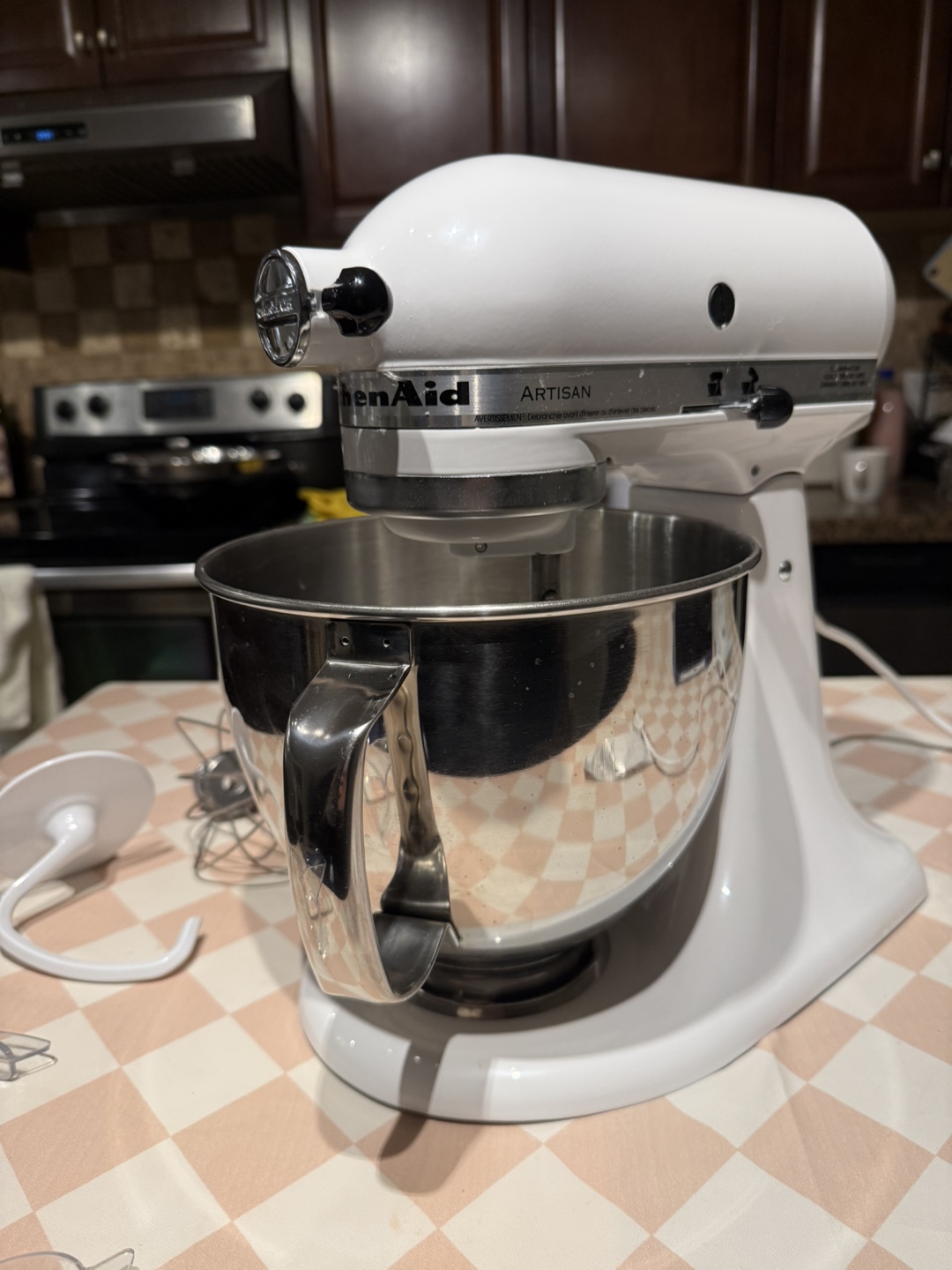 KitchenAid Artisan 5-Quart Tilt-Head Stand Mixer - White - photo 5