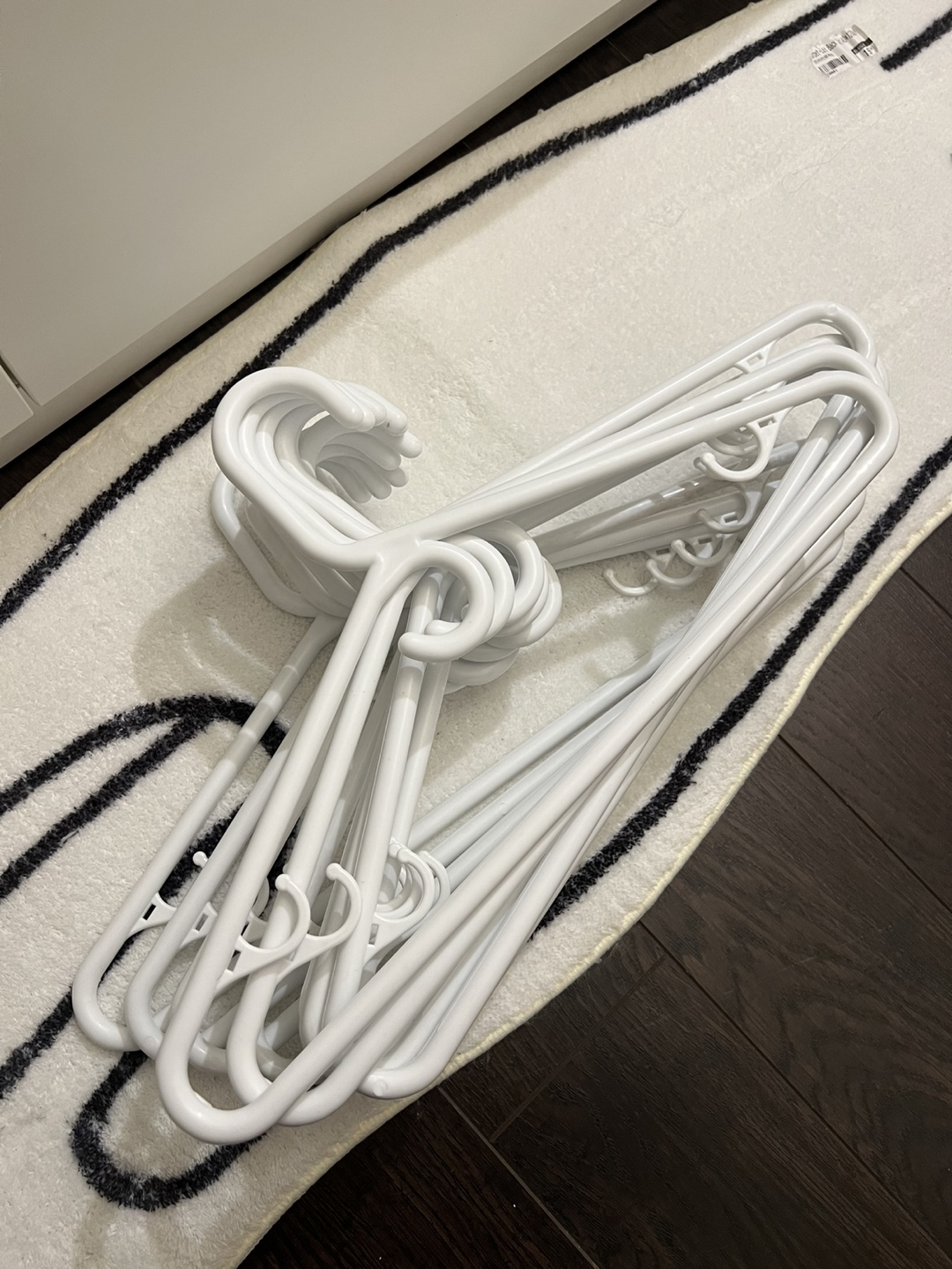 Bulk White Plastic Hangers